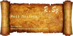 Reil Szilvia névjegykártya