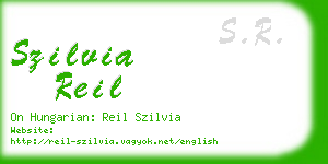 szilvia reil business card